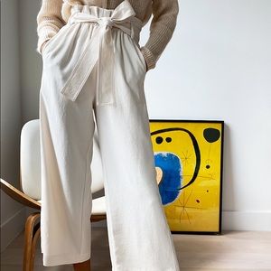 Black Wilfred paperbag dress pants